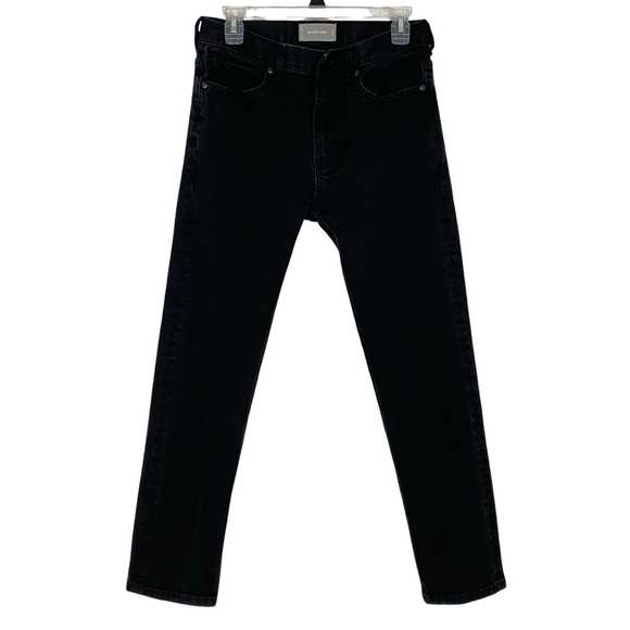 Everlane Denim - Everlane Jeans Womens 26 XS High Rise Regular Black Slim Straight Soft Stretch